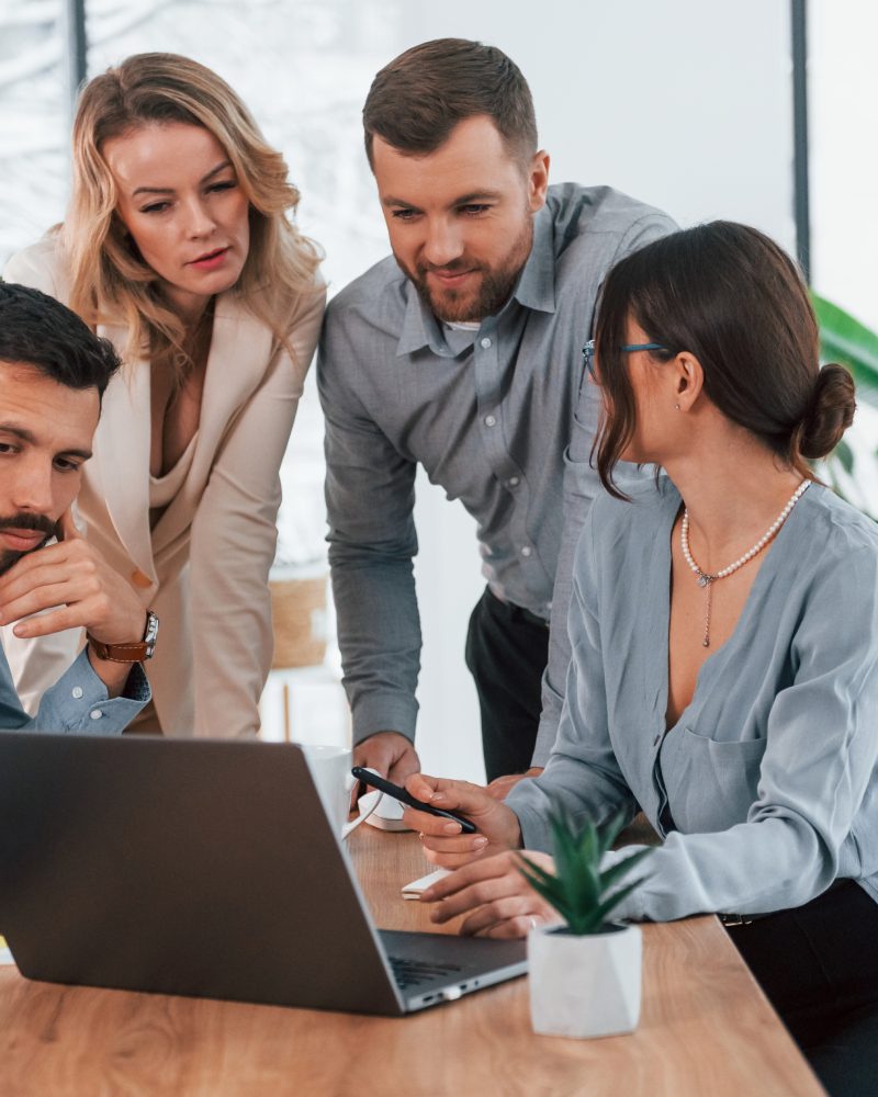 Group of business people that working on the project in the office